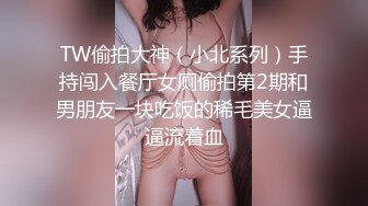 TW偷拍大神（小北系列）手持闯入餐厅女厕偷拍第2期和男朋友一块吃饭的稀毛美女逼逼流着血