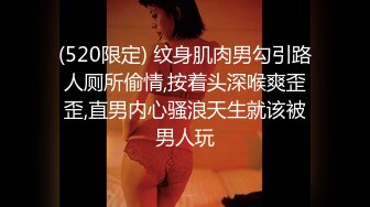 (520限定) 纹身肌肉男勾引路人厕所偷情,按着头深喉爽歪歪,直男内心骚浪天生就该被男人玩